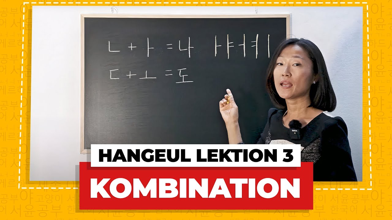 Kombination von Konsonanten & Vokalen | Das koreanische Alphabet Lektion 3